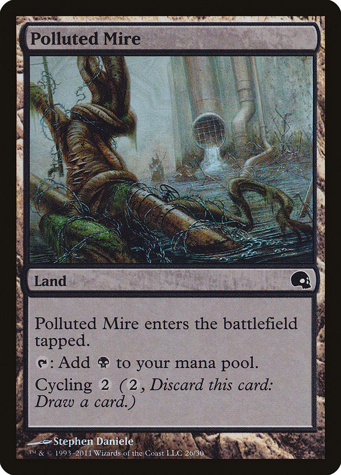 Polluted Mire [Premium Deck Series: Graveborn] | Black Swamp Games