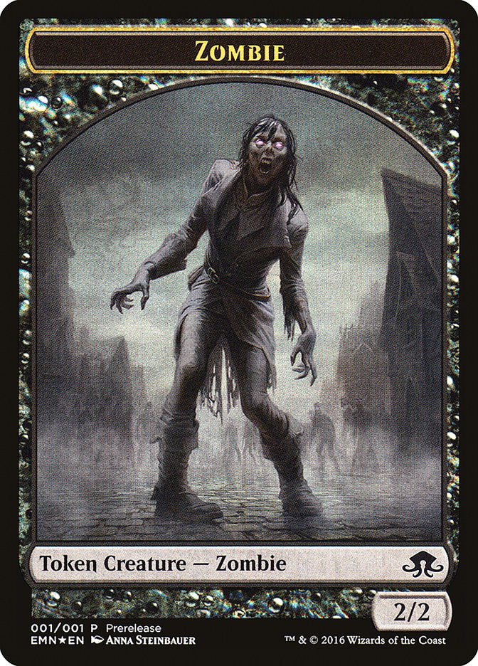 Zombie // Zombie Double-Sided Token [Eldritch Moon Prerelease Promos] | Black Swamp Games
