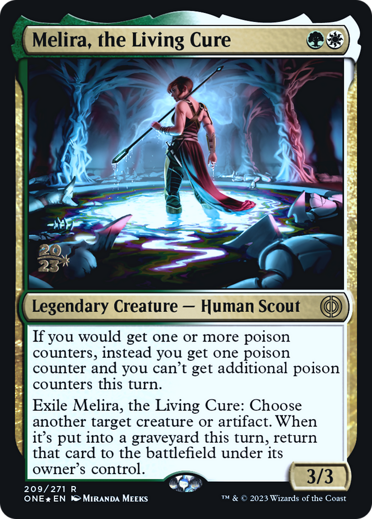 Melira, the Living Cure [Phyrexia: All Will Be One Prerelease Promos] | Black Swamp Games