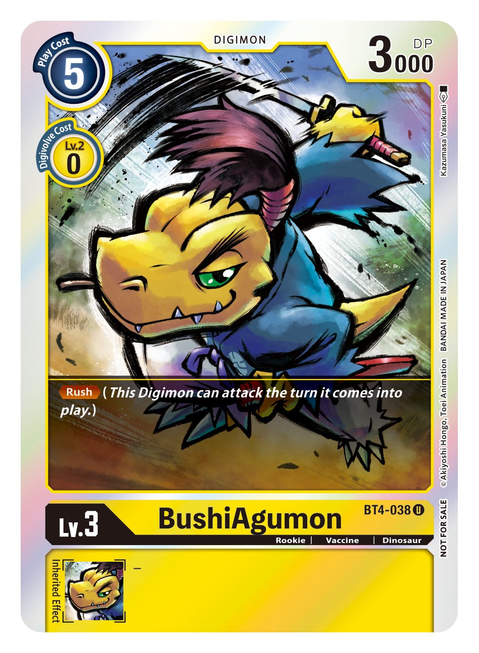 BushiAgumon [BT4-038] (Event Pack 2) [Great Legend] | Black Swamp Games