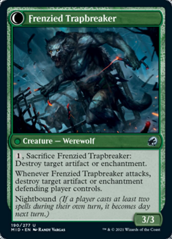 Outland Liberator // Frenzied Trapbreaker [Innistrad: Midnight Hunt] | Black Swamp Games