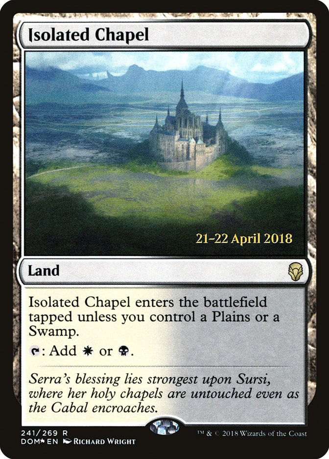 Isolated Chapel [Dominaria Prerelease Promos] | Black Swamp Games