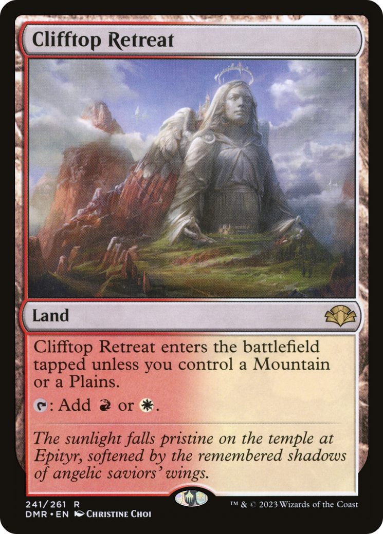 Clifftop Retreat [Dominaria Remastered] | Black Swamp Games