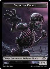 Gnome // Skeleton Pirate Double-Sided Token [The Lost Caverns of Ixalan Tokens] | Black Swamp Games