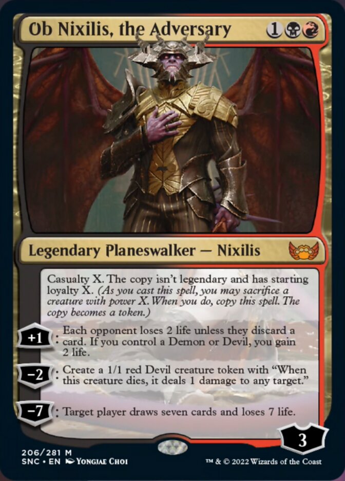 Ob Nixilis, the Adversary [Streets of New Capenna] | Black Swamp Games