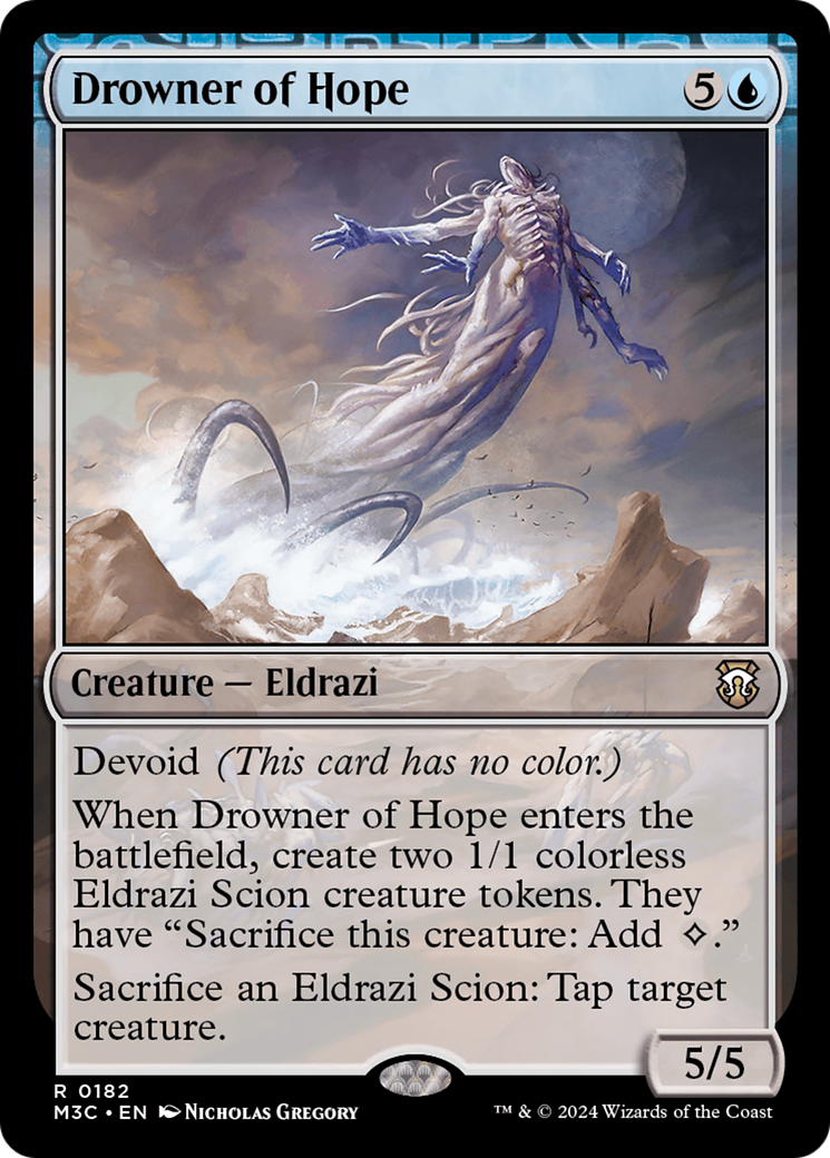 Drowner of Hope (Ripple Foil) [Modern Horizons 3 Commander] | Black Swamp Games