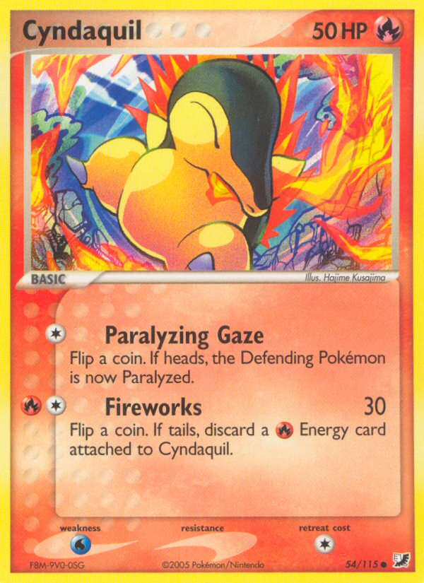 Cyndaquil (54/115) [EX: Unseen Forces] | Black Swamp Games
