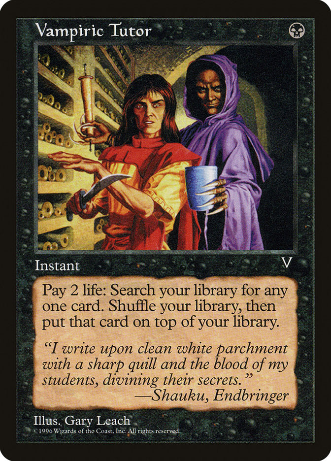 Vampiric Tutor [Visions] | Black Swamp Games