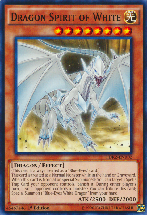Dragon Spirit of White [LDK2-ENK02] Common | Black Swamp Games