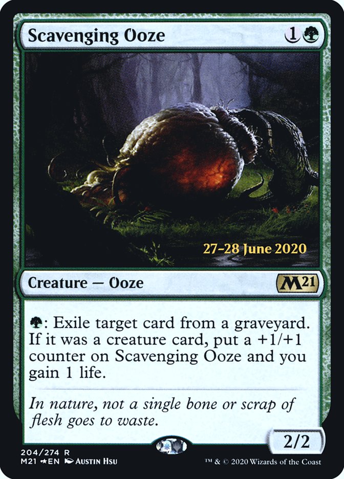 Scavenging Ooze [Core Set 2021 Prerelease Promos] | Black Swamp Games