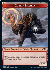 Samurai // Goblin Shaman Double-Sided Token [Kamigawa: Neon Dynasty Tokens] | Black Swamp Games