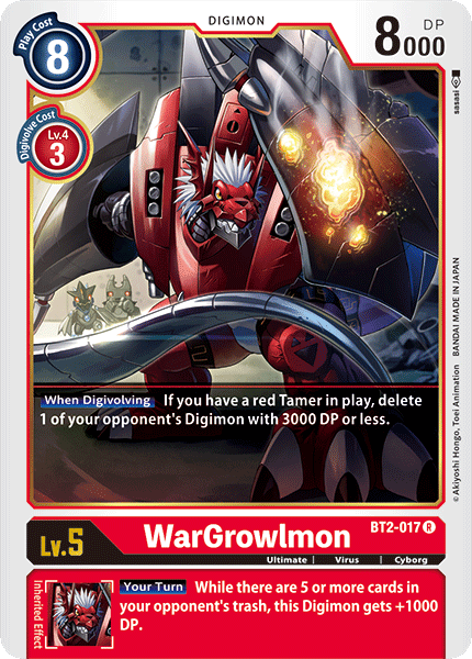 WarGrowlmon [BT2-017] [Release Special Booster Ver.1.0] | Black Swamp Games