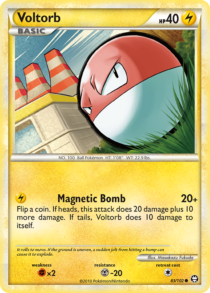 Voltorb (83/102) [HeartGold & SoulSilver: Triumphant] | Black Swamp Games