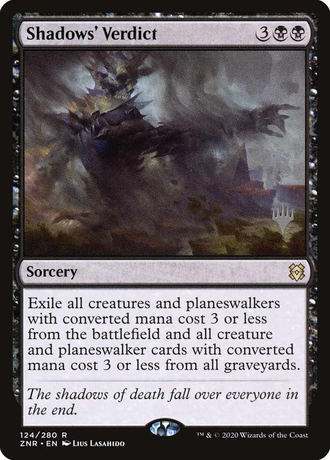 Shadows' Verdict (Promo Pack) [Zendikar Rising Promos] | Black Swamp Games
