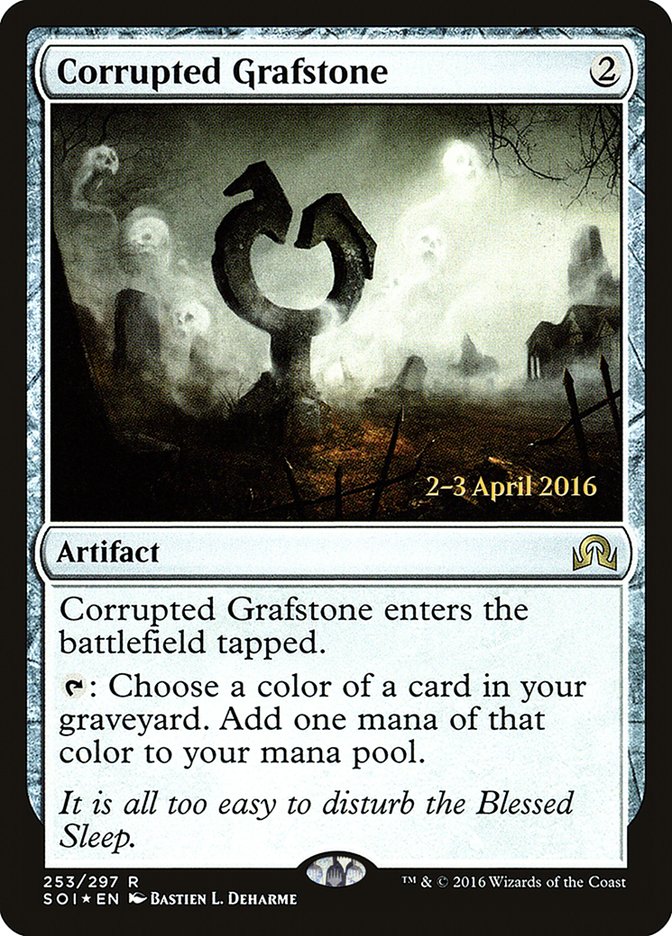 Corrupted Grafstone [Shadows over Innistrad Prerelease Promos] | Black Swamp Games