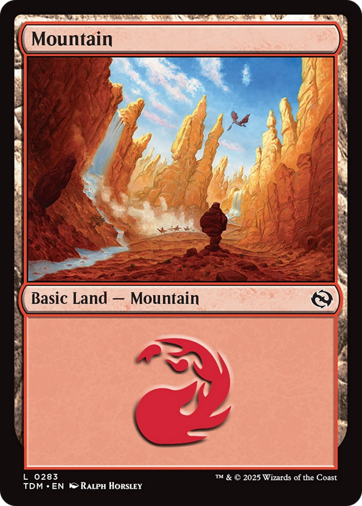 Mountain (0283) [Tarkir: Dragonstorm] | Black Swamp Games