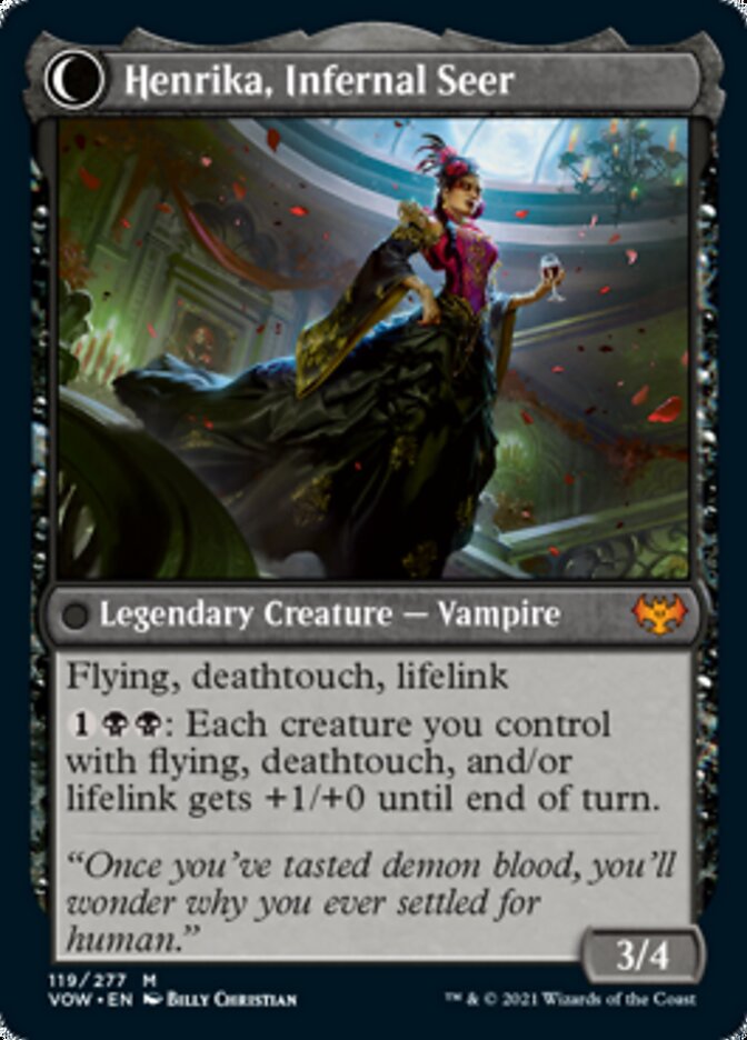 Henrika Domnathi // Henrika, Infernal Seer [Innistrad: Crimson Vow] | Black Swamp Games