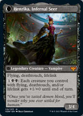 Henrika Domnathi // Henrika, Infernal Seer [Innistrad: Crimson Vow] | Black Swamp Games