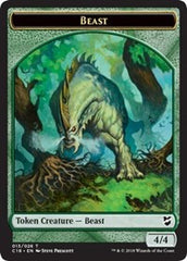 Beast (013) // Plant Double-Sided Token [Commander 2018 Tokens] | Black Swamp Games