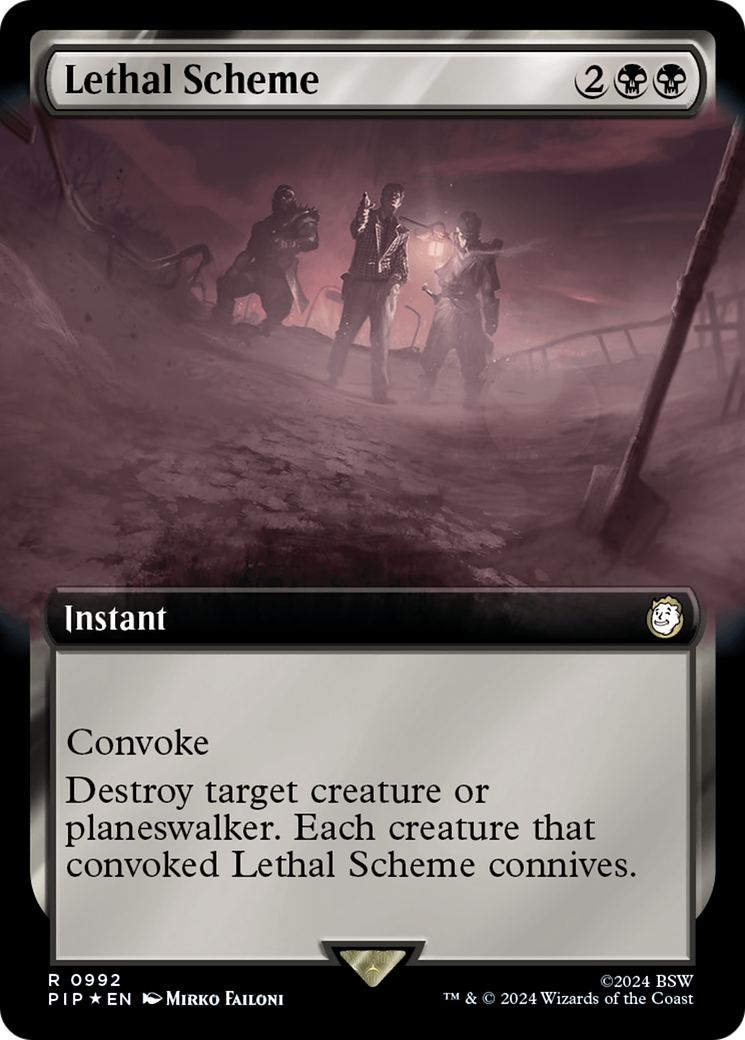 Lethal Scheme (Extended Art) (Surge Foil) [Fallout] | Black Swamp Games
