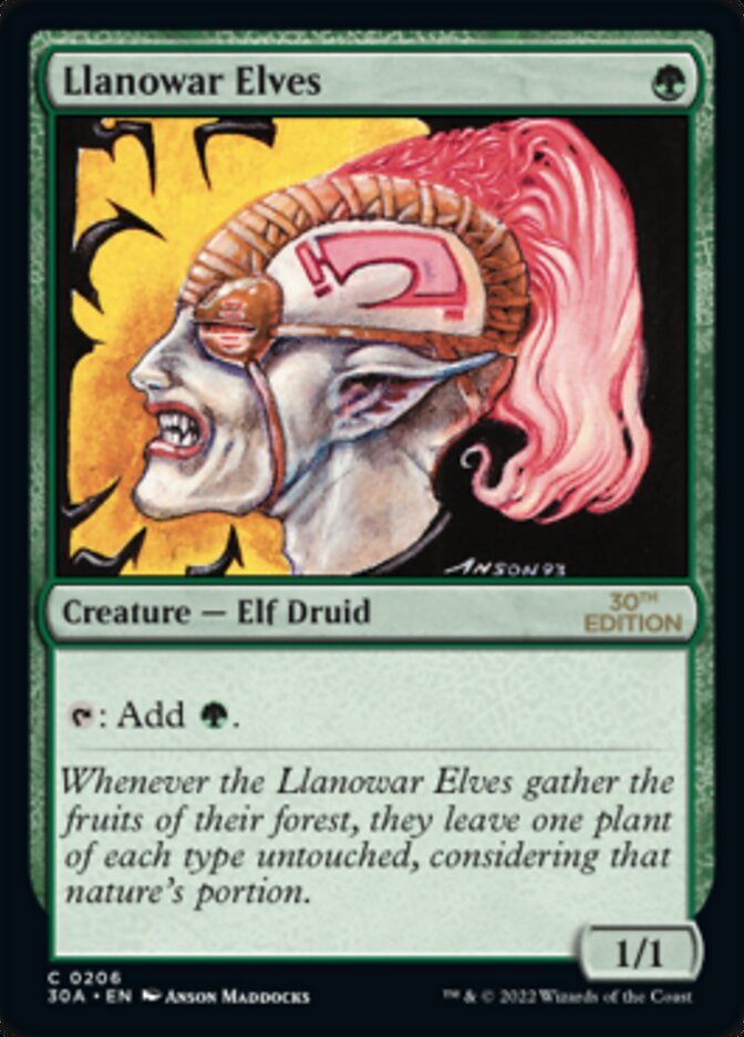 Llanowar Elves [30th Anniversary Edition] | Black Swamp Games