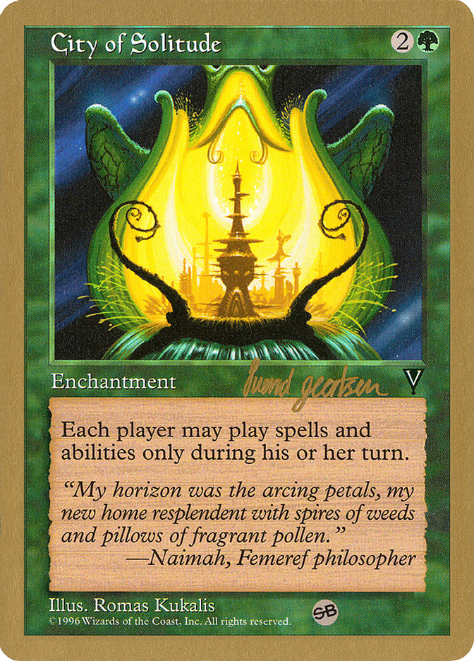 City of Solitude (Svend Geertsen) (SB) [World Championship Decks 1997] | Black Swamp Games