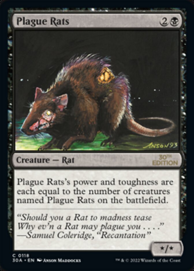 Plague Rats [30th Anniversary Edition] | Black Swamp Games
