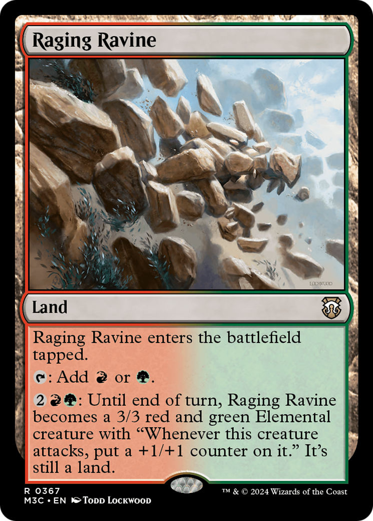 Raging Ravine (Ripple Foil) [Modern Horizons 3 Commander] | Black Swamp Games