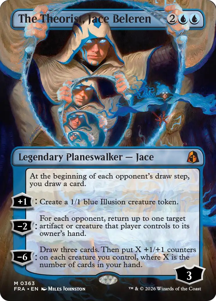 The Theorist, Jace Beleren (Borderless) (0363) [Reality Fracture] | Black Swamp Games