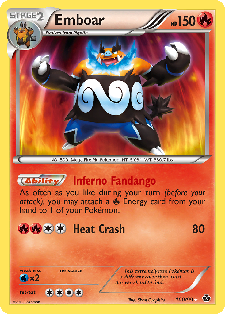 Emboar (100/99) [Black & White: Next Destinies] | Black Swamp Games
