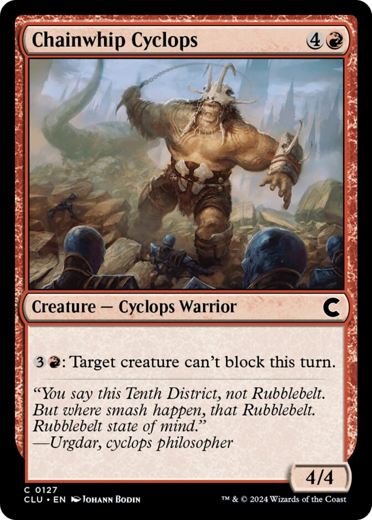 Chainwhip Cyclops [Ravnica: Clue Edition] | Black Swamp Games