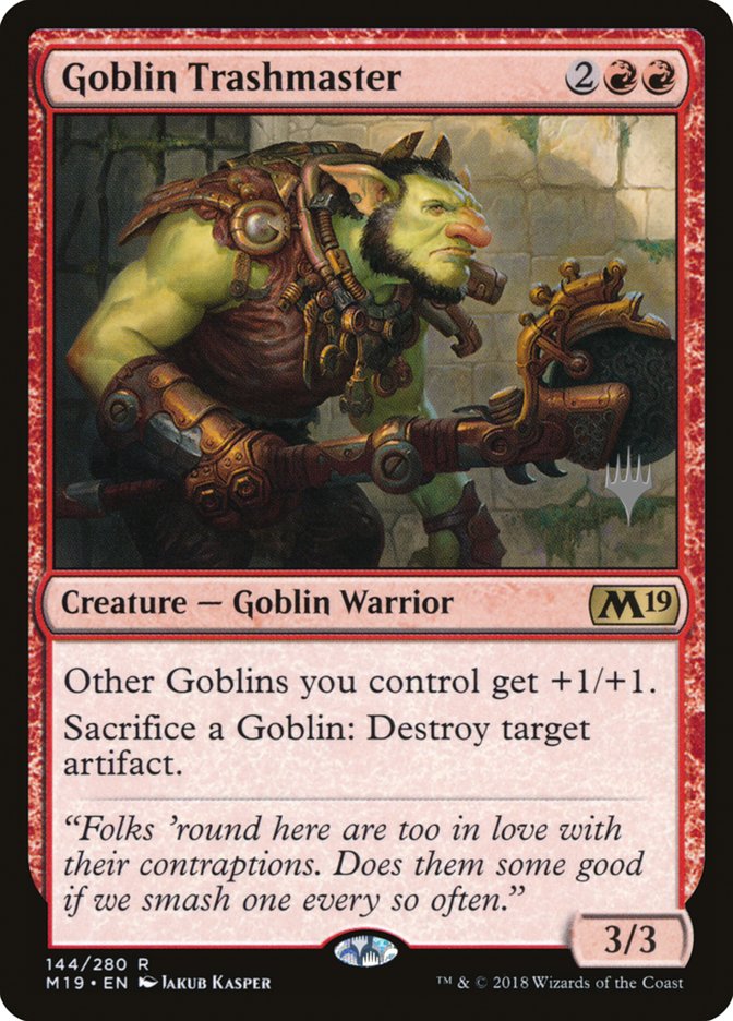 Goblin Trashmaster (Promo Pack) [Core Set 2019 Promos] | Black Swamp Games