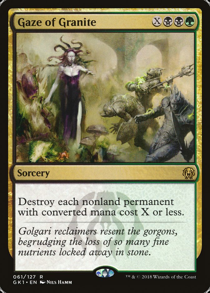 Gaze of Granite [Guilds of Ravnica Guild Kit] | Black Swamp Games