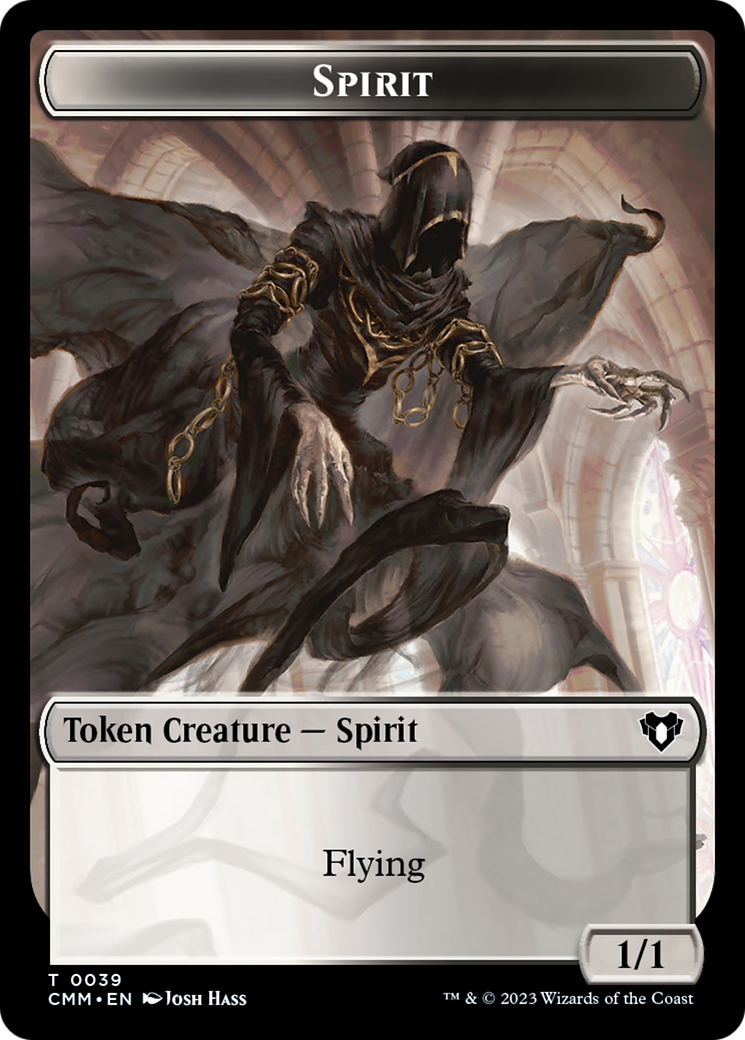 Spirit Token (39) [Commander Masters Tokens] | Black Swamp Games