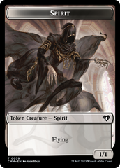 Spirit (0039) // Spider Double-Sided Token [Commander Masters Tokens] | Black Swamp Games