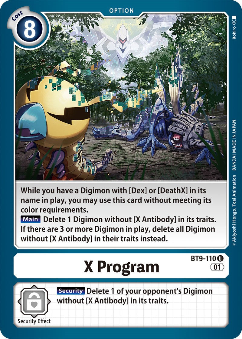 X Program [BT9-110] [X Record] | Black Swamp Games