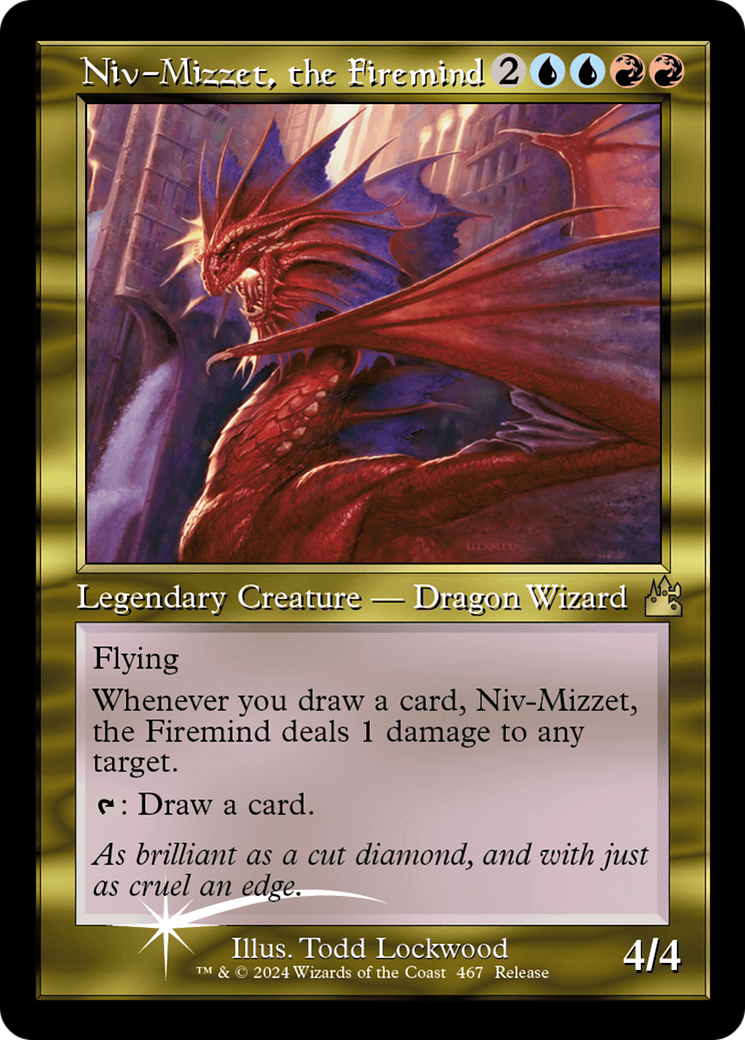 Niv-Mizzet, the Firemind (Retro Frame) [Ravnica Remastered] | Black Swamp Games