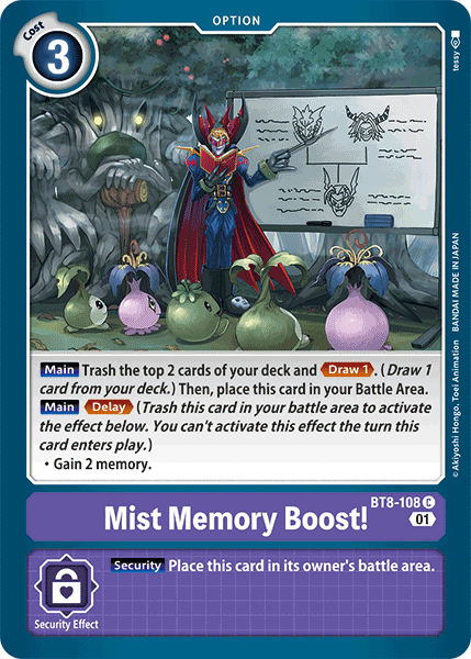 Mist Memory Boost! [BT8-108] [New Awakening] | Black Swamp Games