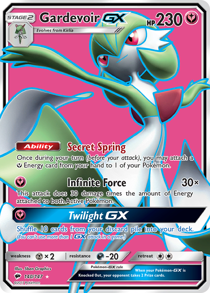 Gardevoir GX (140/147) [Sun & Moon: Burning Shadows] | Black Swamp Games