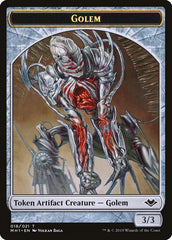 Shapeshifter (001) // Golem (018) Double-Sided Token [Modern Horizons Tokens] | Black Swamp Games