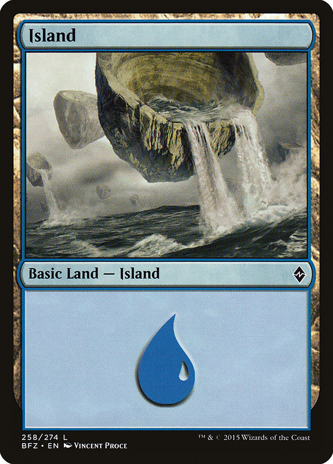 Island (258) [Battle for Zendikar] | Black Swamp Games