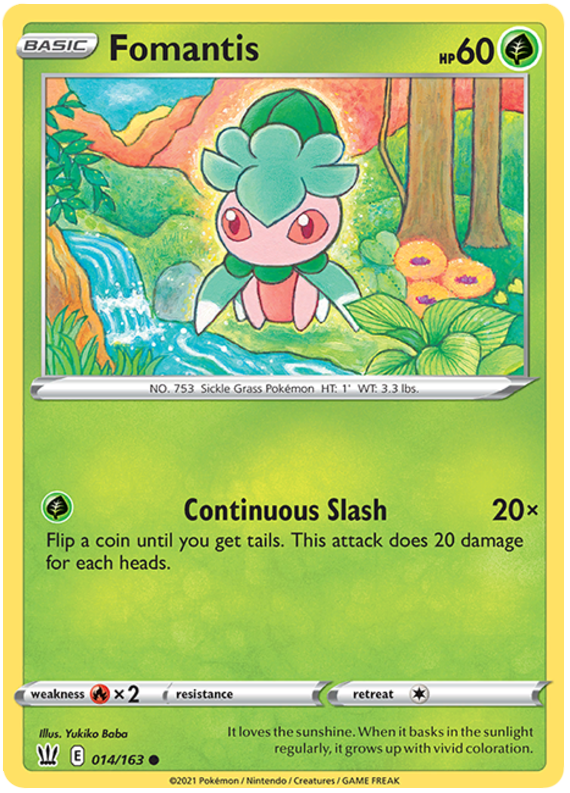 Fomantis (014/163) [Sword & Shield: Battle Styles] | Black Swamp Games