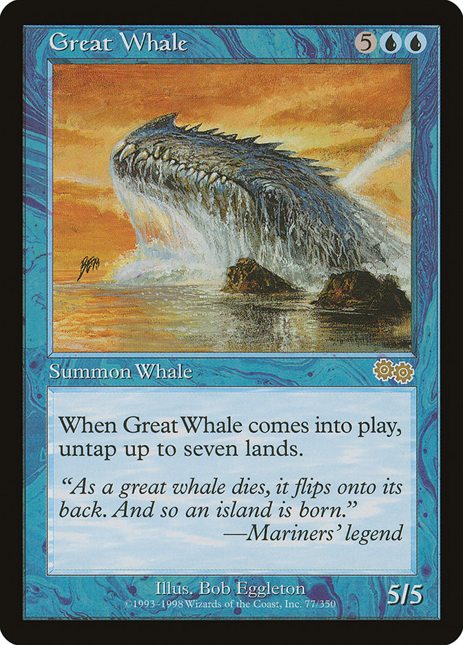 Great Whale [Urza's Saga] | Black Swamp Games