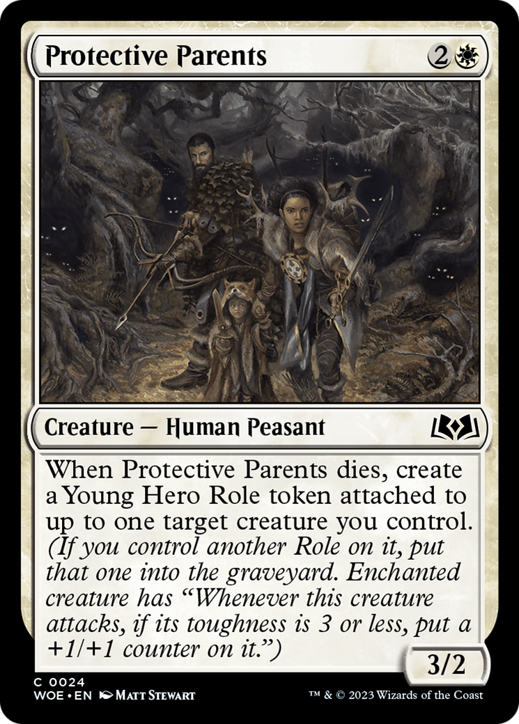 Protective Parents [Wilds of Eldraine] | Black Swamp Games