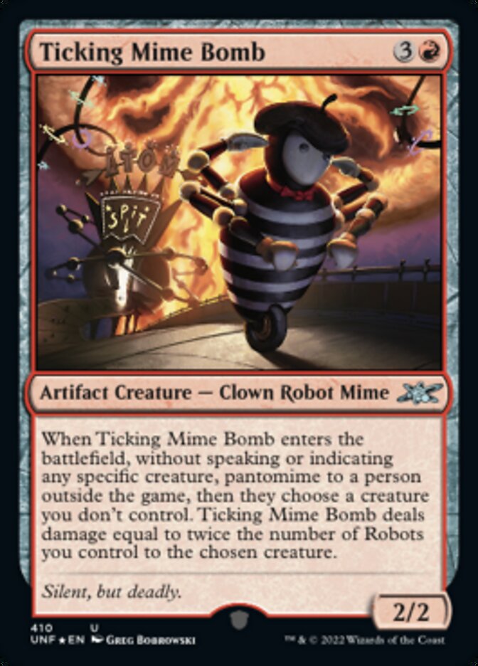 Ticking Mime Bomb (Galaxy Foil) [Unfinity] | Black Swamp Games
