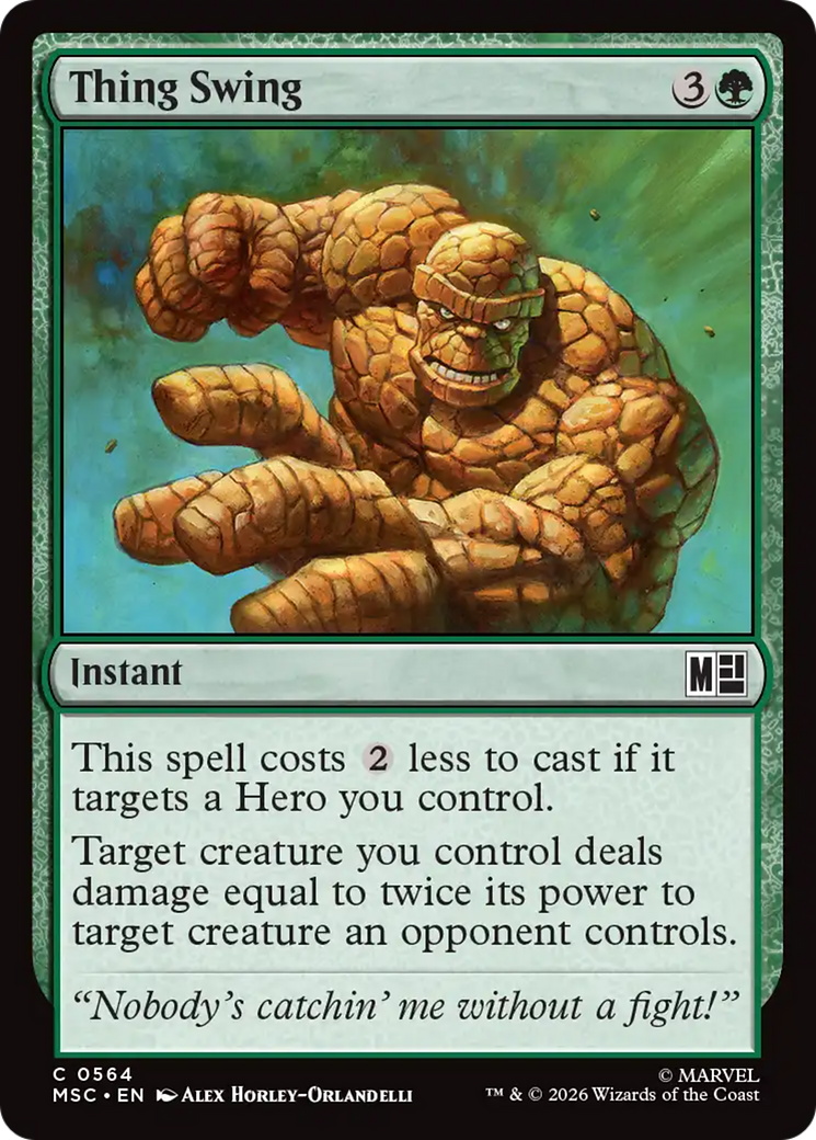 Thing Swing [Marvel Super Heroes Commander] | Black Swamp Games