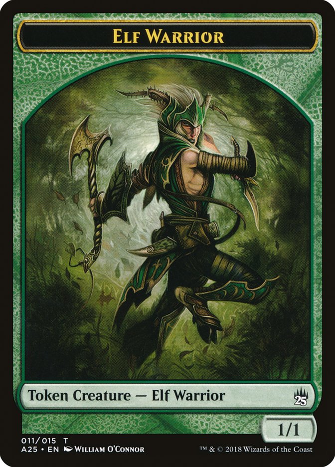Elf Warrior Token [Masters 25 Tokens] | Black Swamp Games