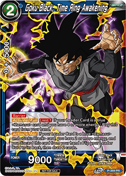 Goku Black, Time Ring Awakening (Unison Warrior Series Boost Tournament Pack Vol. 7) (P-369) [Tournament Promotion Cards] | Black Swamp Games