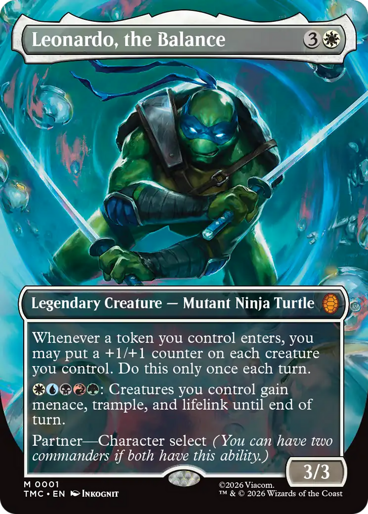 Leonardo, the Balance (Borderless) [Teenage Mutant Ninja Turtles Commander] | Black Swamp Games