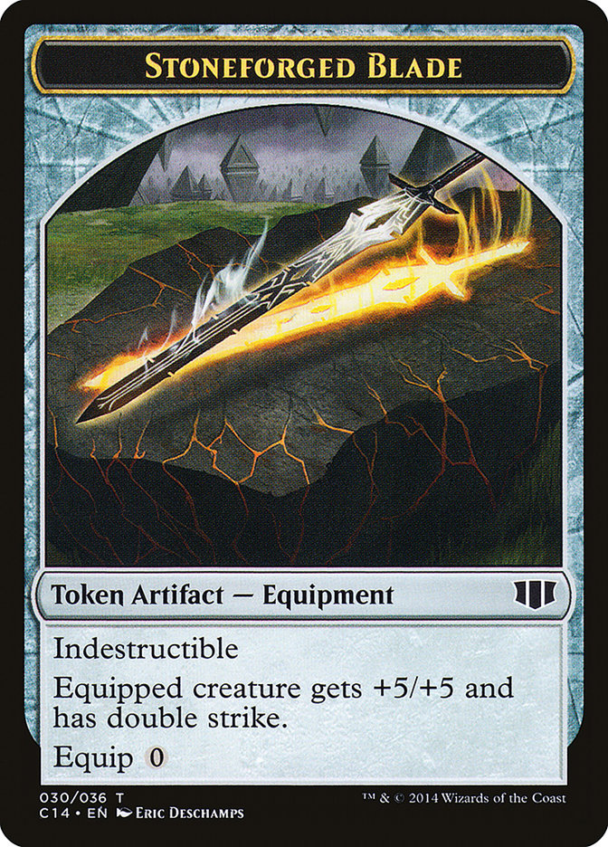 Stoneforged Blade // Germ Double-Sided Token [Commander 2014 Tokens] | Black Swamp Games